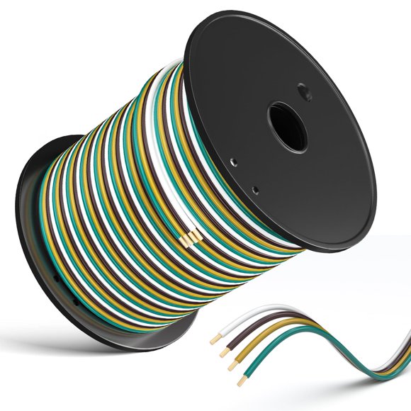 Kit de arneses de cableado para remolque LIMICAR, calibre 14, 100 pies, 4 vías