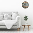 thumbnail image 5 of Blue Ocean Wood Wall Clock Silent Non Ticking Wooden Wall Clocks Battery Operated 10 Inch Round Wall Decor for Bathroom Kitchen Bedroom, 5 of 8