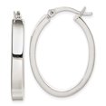 thumbnail image 3 of Sterling Silver Polished Hoop Earrings, 3 of 3