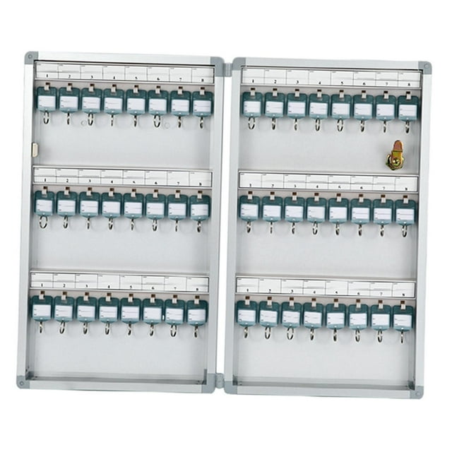 Caja de seguridad para llaves, llaves para llaves, organizador de llaves fácil de montar, caja de seguridad Posición de 48 teclas