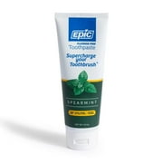 Epic Xylitol Toothpaste - Fluoride-Free, Sugar Free & Aspartame Free Toothpaste Sweetened w/Xylitol for Clean Teeth & Gum Health (Spearmint, 4.9oz Tube, 2 Tubes)