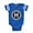 Royal Blue, variant on CafePress - Monogram Medallion H - Cute Infant Baby Football Bodysuit
