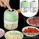 thumbnail image 1 of Xihbxyly Picadora de Ajo Portátil, Recargable Por Usb, 4 Cuchillas para Corte Rápido, Capacidad de 100 Ml, Fácil de Limpiar, Perfecta para Verduras y Carne, Ayudante de Cocina, Tamaño 8,6 X 10 Cm, 1 of 7
