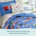 thumbnail image 5 of Wildkin Kids 5 Pc Twin Microfiber Bed in a Bag for Boys & Girls (Heroes Blue), 5 of 7