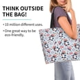 thumbnail image 2 of Balery I Love USA Bolsa Tote Estilo Estético con Cremalleras, Bolsa de Hombro, Bolsa de Compras Grande y Plegable, 2 of 8
