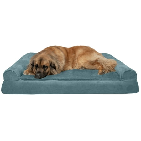 UPC: 0842229115888 | FurHaven Pet Products Plush & Suede Orthopedic Sofa-Style Pet Bed for Dogs & Cats – Deep Pool Jumbo Plus