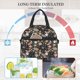 thumbnail image 4 of Balery Floral Insects Bolsa de Almuerzo Impresa, Caja de Almuerzo Reutilizable, Bolsa Térmica Aislada para Almuerzo, Bolsa Antiderrames, 4 of 7