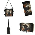 thumbnail image 4 of ZUXONGSY Halloween Black Cat Pumpkin Crow Moon Print 2 Pcs Bucket Purse Set for Women Fashion Bucket Crossbody Bag Set Lightweight Crossbody Handbag with Leather Wallet for Workout, 4 of 4