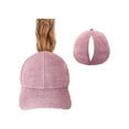 thumbnail image 3 of Women's Quick Dry Ponytail Baseball Cap Adjustable Sports Hat Breathable Running Hat Lightweight Tennis Golf Cap for Outdoor All Season Wear,Pink, 3 of 8