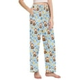 thumbnail image 2 of joogoo Women Cartoon Monkey Bananas Pajamas Pants Lounge Bottoms Pjs with Pockets L, 2 of 8