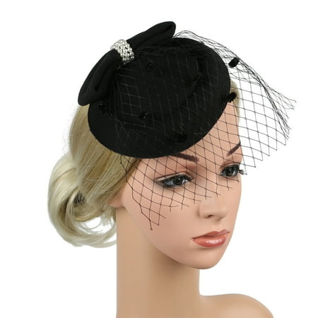 

MIARHB Fascinators Hat Tea Party Headwear Ribbons Feathers on a Headband and a Clip