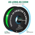 thumbnail image 6 of Geeetech 5pcs Green 1.75mmPLA 3D Printer Filament , Dimensional Accuracy +/-0.03mm, 5kg (11lbs) , 1080 Feet （330m）per Roll, Fit for Most 3D FDM Printer, 6 of 7