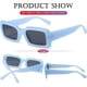 thumbnail image 3 of Thick Chunky Rectangle Sunglasses for Women Men Modern Small Square Sun Glasses Fashion Fat Narrow Frame Sunnies, 3 of 4