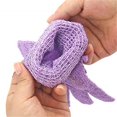 thumbnail image 4 of Toalla De Baño 5 dedos guantes de baño piel SPA masaje chico cuerpo lavado baño (púrpura) Wdftyju Libre de BPA, 4 of 7