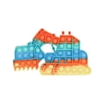 thumbnail image 1 of Juguetes De Excavadora De Arcoíris De Silicona, Juguetes Para Apretar Sensoriales Relajantes Con Burbujas De Empuje, Juguete De Juego De Escritorio Para Niños Yuarrent FN007797-02, 1 of 6