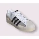 thumbnail image 4 of Adi-das Originals Superstar “White Light Charcoal” Men Size 7.5, 4 of 6