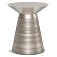 thumbnail image 5 of Simpli Home Sheridan 18 inch Wide Industrial Metal Accent Table in Antique Silver, Fully Assembled, 5 of 6