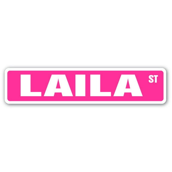 SignMission 24 in. Laila Street Childrens Name Room Sign