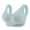 Green, variant on Womens Seamless Underwear Wireless Vest Style Ice Silk Racerback Sports Sleep Latex Bra Beige,M