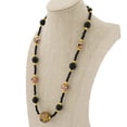 thumbnail image 5 of GlassOfVenice Antique Venetian Beads Murano Glass Necklace - Black, 5 of 7