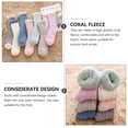 thumbnail image 3 of unbranded 1Jgo Calcetines Coral Fleece Mujer Media Pantorrilla Cómodos Cálidos Para Uso Diario, 3 of 7