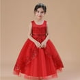 thumbnail image 5 of Phenas Big Girls Lace Princess Bridesmaid Dress Sequins Wedding Long Ball Gown Pageant Evening Dresses, 5 of 8
