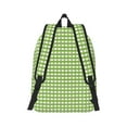 thumbnail image 3 of Balery Green Gingham Vintage Canvas Backpack for Men and Women - Large Capacity, Durable Travel Laptop Bag for School, Work, Hiking, and Outdoor Activities, 3 of 7
