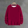 thumbnail image 4 of Bovemsi Womens Sweaters Cozy Women's Sweatshirt U Neck Long Sleeved Shirt Loose Casual Fall Fashion Sweater Business Casual Sweaters, 4 of 4