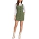 thumbnail image 2 of Vestido de tirantes para mujer INSPIRE CHIC, con escote en forma de scoop, vestido de pinafore de pana casual en color verde militar, 2 of 6