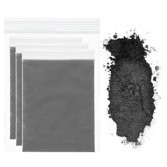 Uxcell 15g/0.53oz Mica Powder, Natural Resin Epoxy Pigment for Crafts, Black