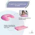 thumbnail image 3 of Pack de Bebé con Nido + Almohada de Lactancia + Cambiador Rosa, 3 of 6