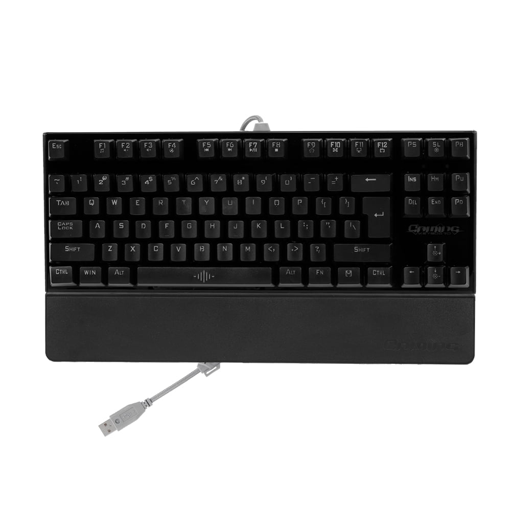Douself Backlit Mechanical Gaming Keyboard Blue Switch 87 Keys