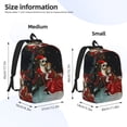 thumbnail image 2 of Goofa The Nightmare Before Christmas Pattern Durable Canvas Daypack - High-Quality Vintage Backpack, Compact & Versatile for Travel and Everyday Use-Small, 2 of 5