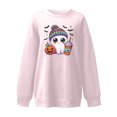 thumbnail image 4 of AYA Chandails Mignons pour Femmes à Imprimé Floral T-Shirt à Manches Courtes pour Célébration de Jour Haut à Col Rond, 4 of 4