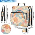 thumbnail image 2 of FORMRS Zipper Binder with Shoulder Strap 2-inch Ring 500 Sheet Capacity File Bag, Pink Retro Sun, 2 of 5