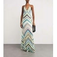 thumbnail image 3 of Colorful Chevron Maxi Dress (S, Pink), 3 of 6