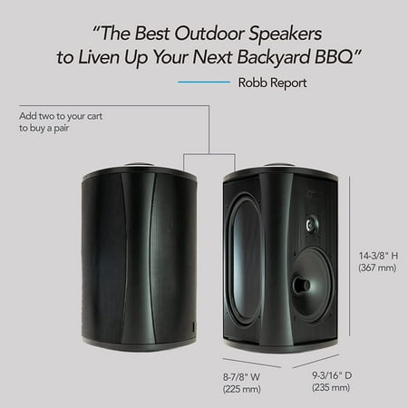 Definitive Technology - 6-1/2" Indoor/Outdoor Speaker (Each) - Black