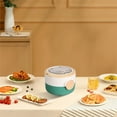 thumbnail image 5 of 3-Compartment Bento Box with Removable Cutlery, Leak-Proof Lunch Container for Adults, Meal Prep Containers with Portion Control, Food Grade Plastic & Stainless Steel, Microwave & Dishwasher Safe, 5 of 5