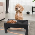 thumbnail image 6 of Taglory Elevated Dog Bowls with Stainless Bowl, Adjust 4 Heights for Small Medium Large Dogs, Black, 6 of 7
