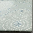 thumbnail image 3 of SAFAVIEH Wyndham Pompeii Damask Wool Area Rug, Blue/Ivory, 2'6" x 4', 3 of 8