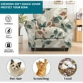thumbnail image 5 of CHUNTIAN 2 Piece Chair Covers Printed Sofa Covers Couch Covers Washable Armchair Sofa Couch Slipcover Furniture Protector with Elastic Bottom for Living Room (Armchair, 20), Small, 5 of 5