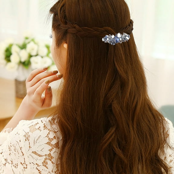 HINTRMENT 5Pcs Elegant Hair Clips Rhinestone Decorative Hair Accessories for Women Fashion Spring Clip Shape