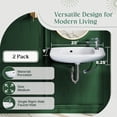 thumbnail image 3 of Renovators Supply Edgewood Small Wall Mount Bathroom Sink 20 in. White Ceramic Rectangular Sink w/Overflow and Single Faucet Hole, Pack of 2, 3 of 15