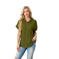 thumbnail image 3 of Blusas y camisas con botones Mintreus para mujer, verano, 3 of 7