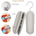 thumbnail image 3 of LNGOOR Mini Plastic Bag Resealer, 2 in 1 Heat Sealer and Cutter Portable Bag Resealer, Handheld Heat Vacuum Sealers, Food Storage Snack Fresh Bag Sealer(Gray, Not Include Battery), 3 of 7