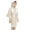 Beige, variant on ANINEO Girl's Kid's Silky Satin Solid Color Short Kimono Robe for Wedding Birthday Party Spa