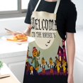 thumbnail image 3 of Pumpkin Witch Horror Happy Halloween Kitchen Aprons for Adult Home Kitchen Daily Cooking Baking Antifouling Delantal Cocina, 3 of 7
