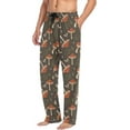 thumbnail image 5 of FREEAMG Mushrooms Leaves Pajama Pants for Men, Men's Separate Bottoms, Comfortable Sleep Lounge Pj Pants, 5 of 7