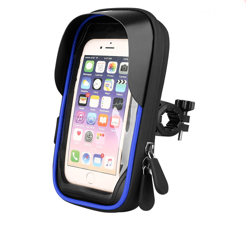 A Waterproof Phone Holder Bag for Bicycle and Motorcycle 360-degree Rotation Bike Storage Bag with Navigation Rack Phone Stand