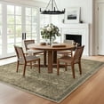 thumbnail image 4 of BERTHMEER 5'x7' Brown Vintage Area Rugs for Living Room Bedroom Kitchen Rugs Non Slip Washable Oriental Distressed Dorm Office Dining Room Throw Rugs, 4 of 5